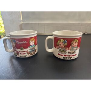 Set of 2 Vintage 1997 Campbell's 14 oz Soup Mug Westwood M'm! M'm! Good!